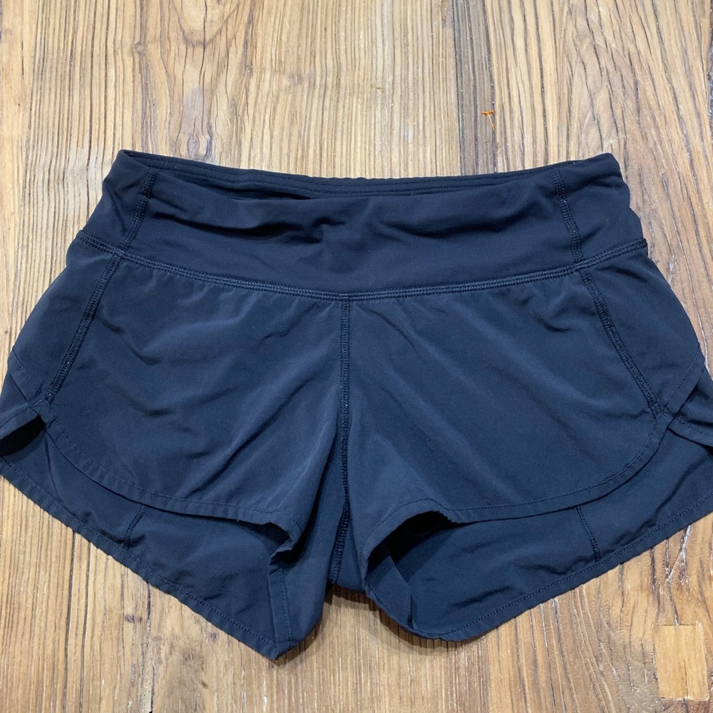 Black lululemon shorts size 2